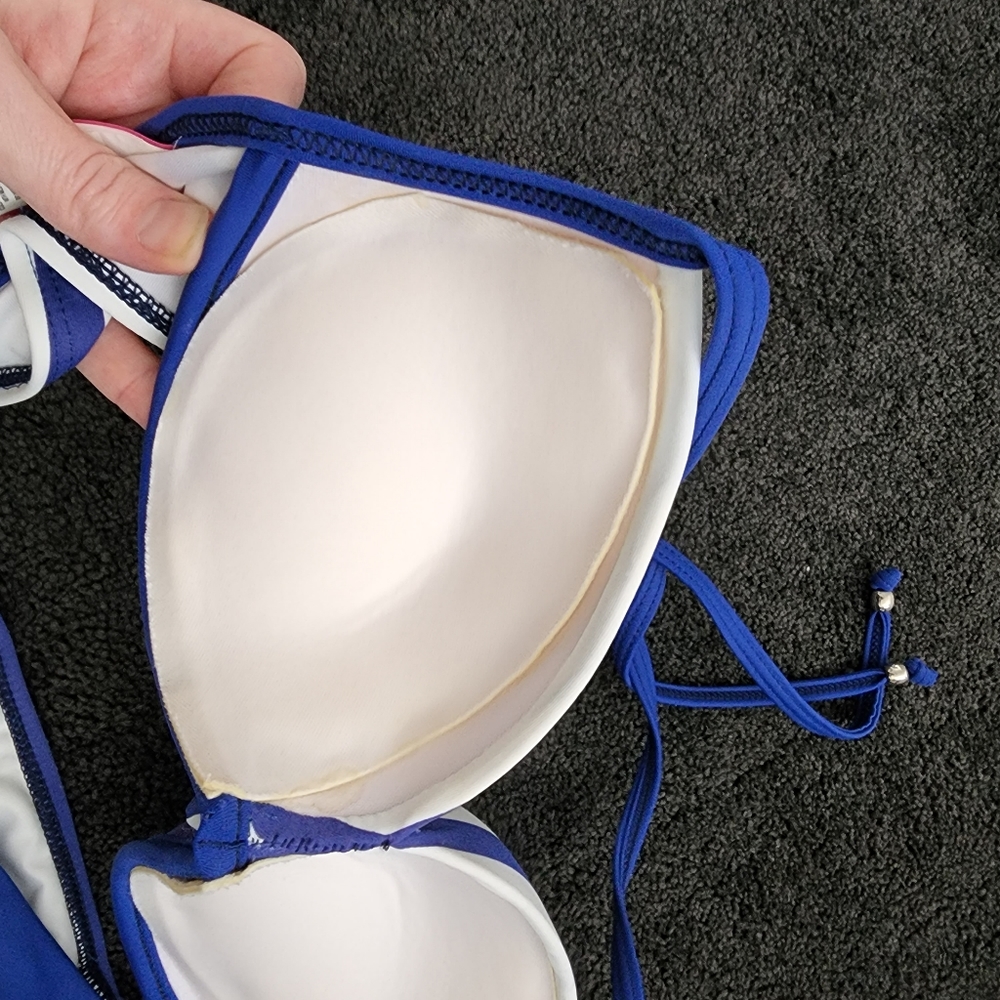 Topanga Bikini Set Blue and White Stripes - Picture 6 of 9